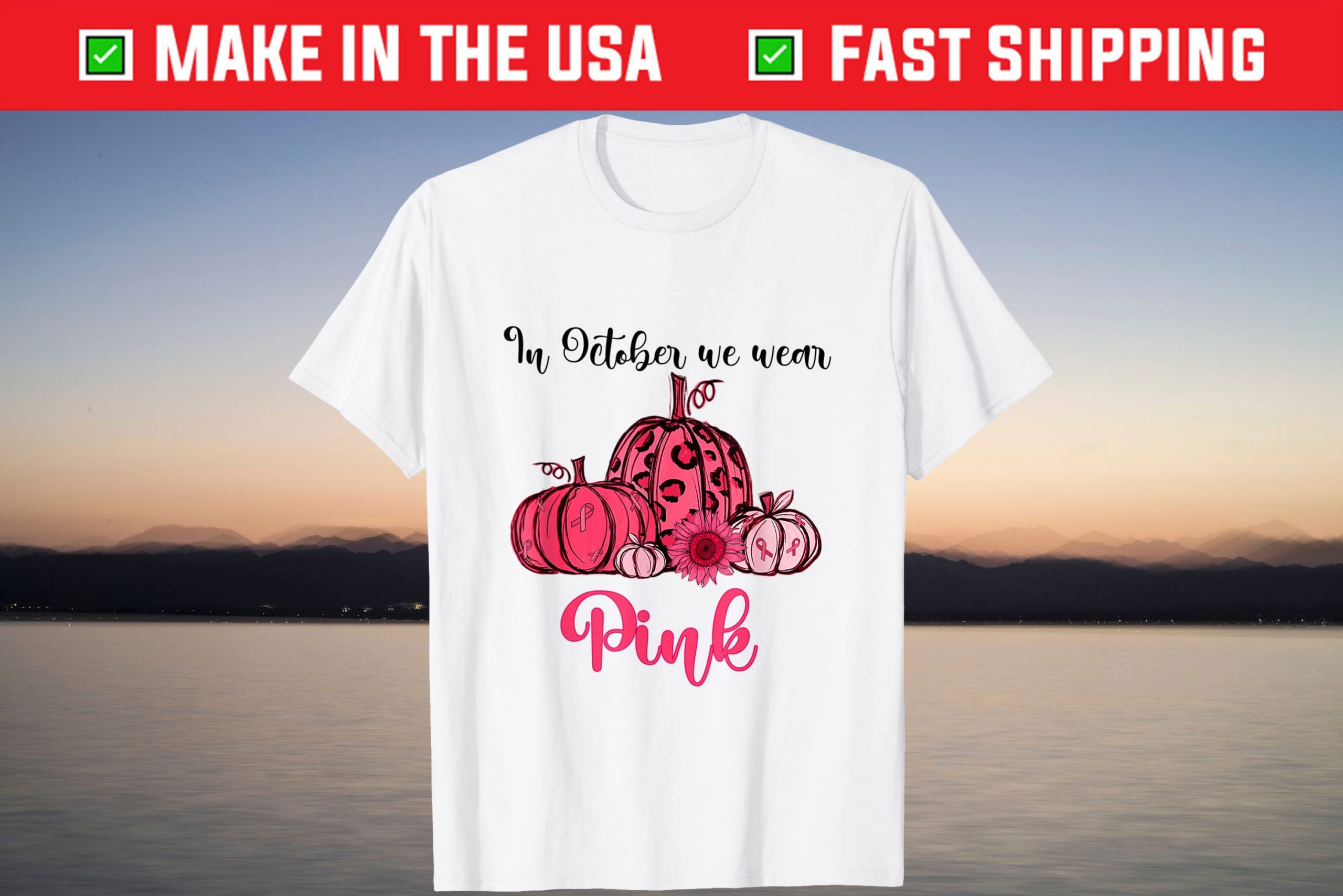 Fall Season In October We Wear Pink Leopard Pumpkin Shirt Fall Season In October We Wear Pink Leopard Pumpkin Shirt