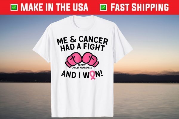 Fight Breast Cancer I Won Breast Cancer Survivor Support T-Shirt