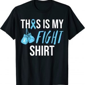 Fight Prostate Cancer Awareness Light Blue Ribbon Survivor Us 2021 T-Shirt