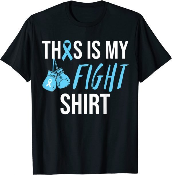 Fight Prostate Cancer Awareness Light Blue Ribbon Survivor Us 2021 T-Shirt