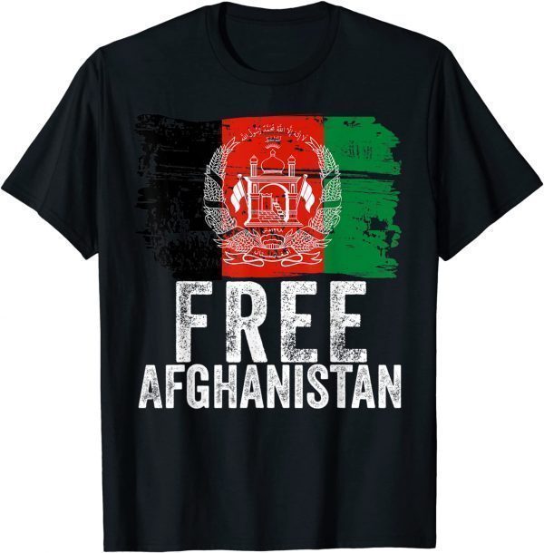 Free Afghanistan Vintage Afghanistan Flag Classic Shirt