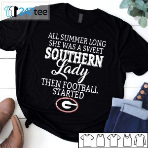 Georgia Bulldogs All Summer Long She Was A Sweet Southern Tee Shirt