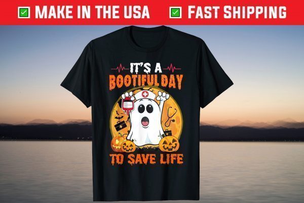 Halloween Costume It's Bootiful Day To Save Life Spooky T-Shirt