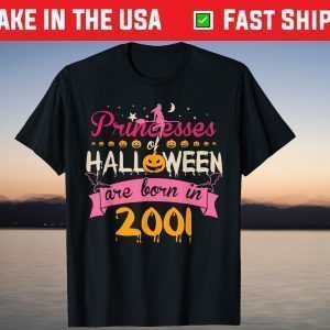 Halloween Princess Born In 2001 Birthday T-Shirt
