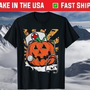 Halloween Pumpkin Nurse Halloween Costume Shirt