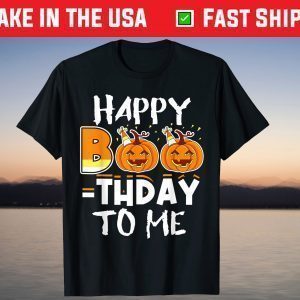 Happy Boo-thday To Me Halloween Pumpkin Birthday T-Shirt