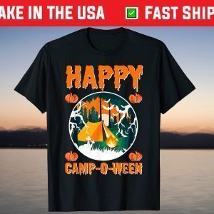 Happy Camp-O-Ween Halloween Camping T-Shirt