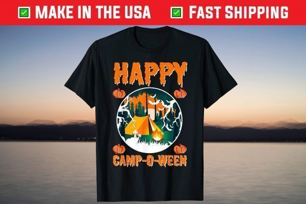 Happy Camp-O-Ween Halloween Camping T-Shirt