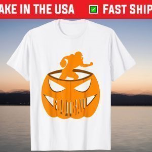 Happy Football Halloween Pumpkin Costume Who Love Sport T-Shirt