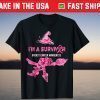 I'm A Survivor Breast Cancer Awareness Witch Happy Halloween T-Shirt