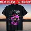 In October We Wear Pink Pumpkin Breast Cancer Halloween Tee Shirt
