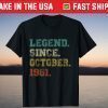 Legend Since October 1961 60th Birthday 60 Years Old T-Shirt