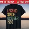 Legend Since October 1980 41th Birthday 41 Years Old Classic T-Shirt