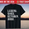 Legend Since October 2002 19th Birthday 19 Years Old T-Shirt