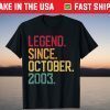 Legend Since October 2003 16th Birthday 16 Years Old T-Shirt