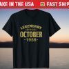 Legendary Since October 1956 65 Years Old 65th Birthday Gift Shirt