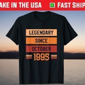 Legendary Since October 1995 Birthday 26 Years Old T-Shirt