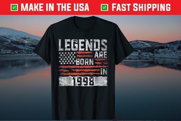 Legends Born In 1998 23rd Birthday 23 Years Old Tee Shirts