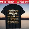 Legends Were Born In October 1942 79Th Birthday Shirt