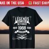 Legends Were Born In October 1968 Aged Perfectly Life Begins At 53 Tee Shirt