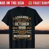 Legends Were Born In October 1999 22Th Birthday T-Shirt