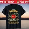 Legends Were Born In October 2007 14Th Birthday T-Shirt