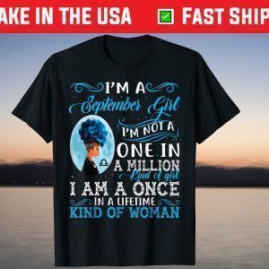 Libra Girls Black Queen September October Birthday Tee Shirt