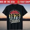 Limited Edition Awesome Since 1979 October 42 Years Old T-Shirt
