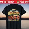 Limited September 1969 52nd Birthday T-Shirt