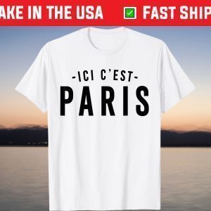 Lionel Messi Arrives In Paris Ici C'est Paris Tee Shirt