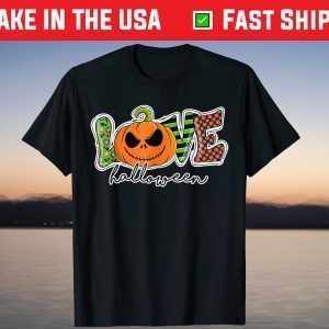 Love Halloween Pumpkin, Halloween Party Outfit 2021 T-Shirt