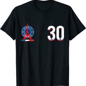 Messis Loves Paris PSGS France For Soccer Fans No.30 FC Us 2021 Shirt
