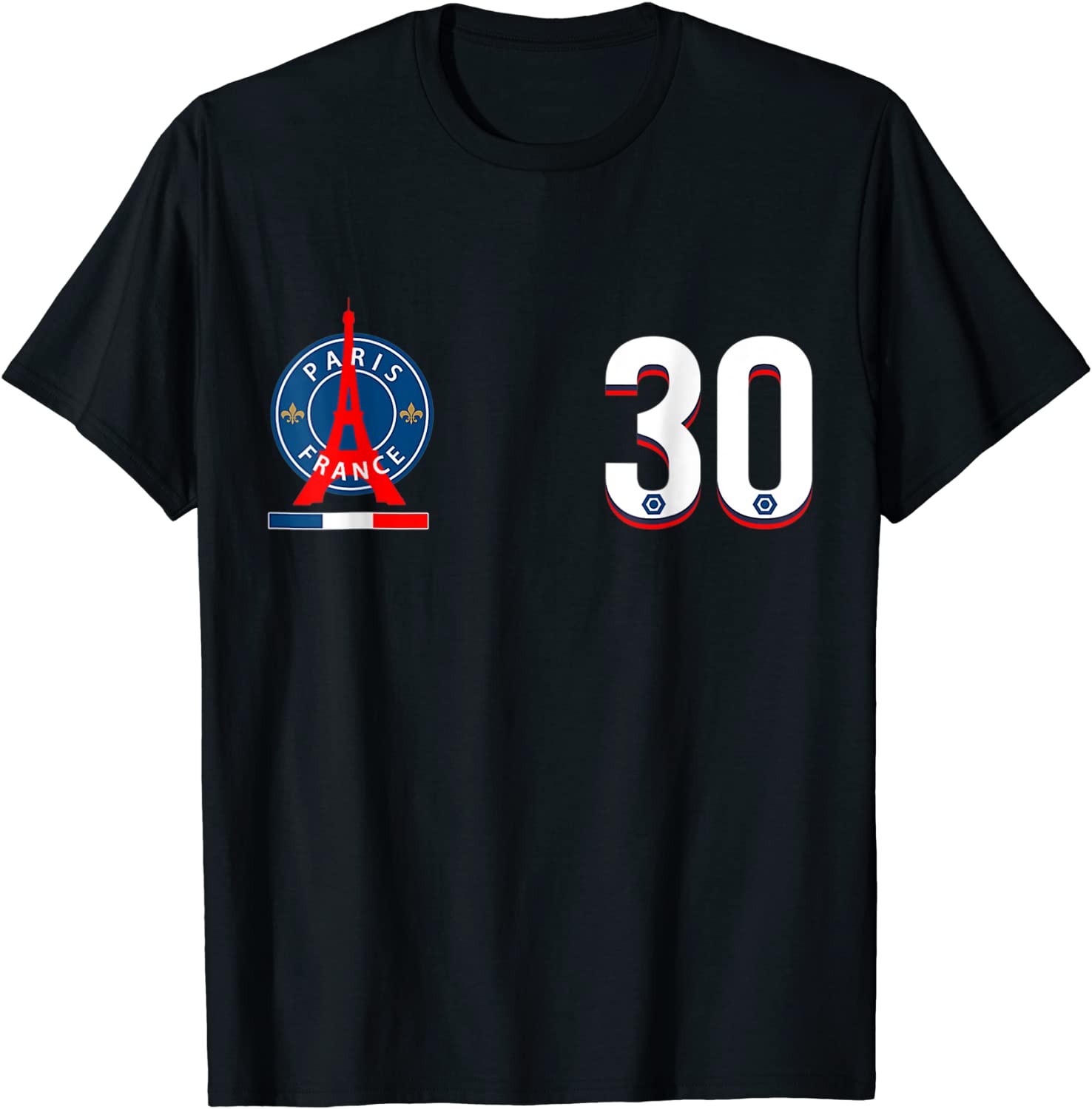 Messis Loves Paris PSGS France For Soccer Fans No.30 FC Us 2021 Shirt