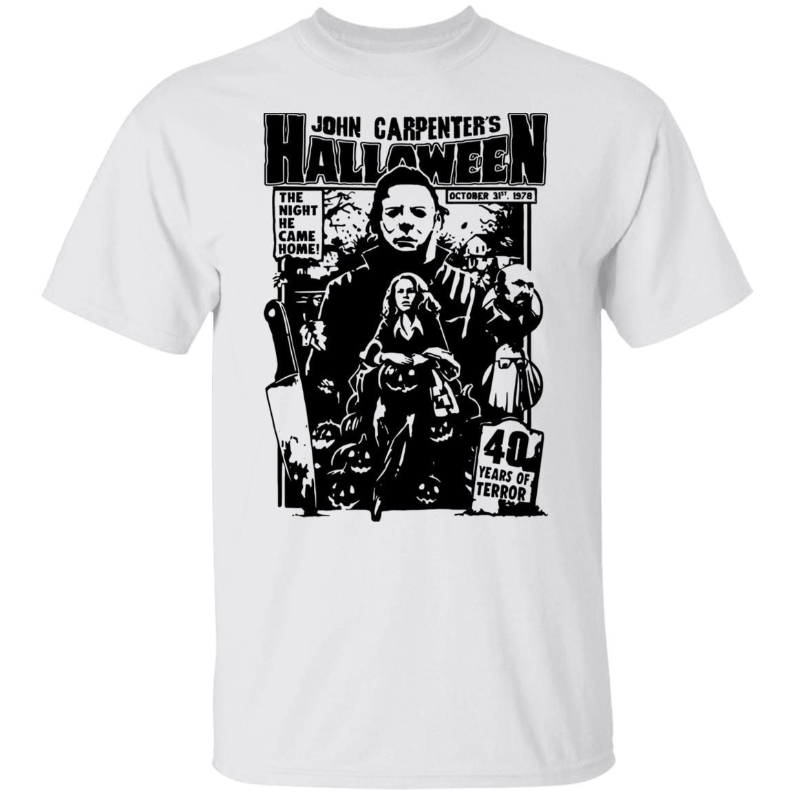 Michael Myers John carpenter’s Halloween the night he came home Us 2021 T-Shirt
