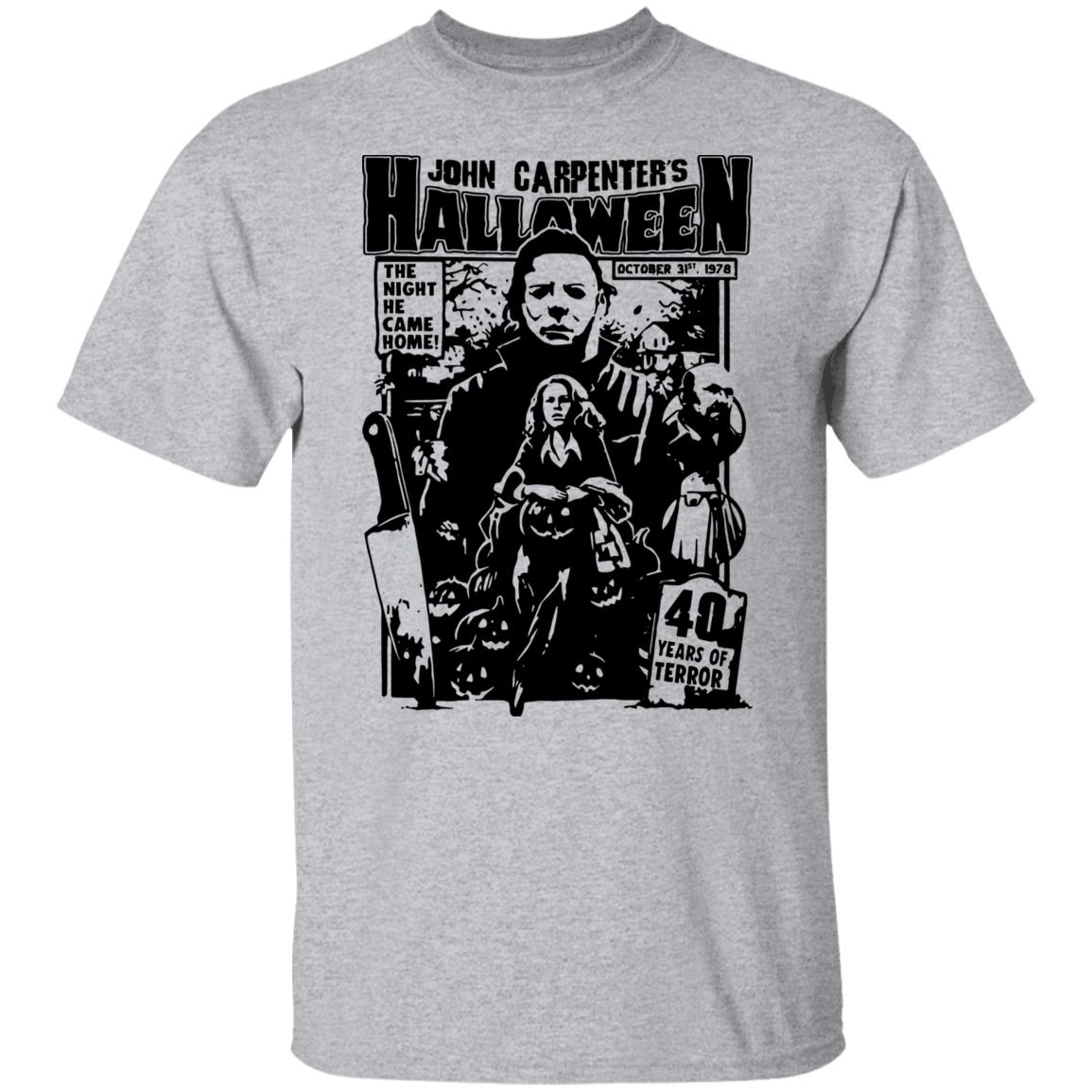 Michael Myers John carpenter’s Halloween the night he came home Us 2021 T-Shirt