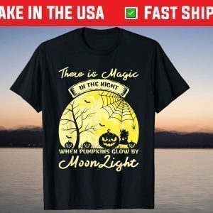 Moonlight Pumpkin Halloween T-Shirt
