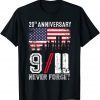 Never Forget 9/11 20th Anniversary Patriot Day 2021 Unisex Shirt