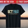 October 1960 60th All Original Parts Classic Birthday T-Shirt