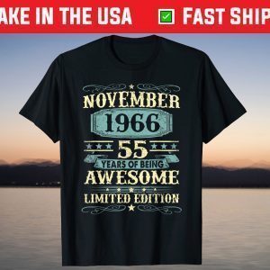 October 1966 55th Birthday 55 Year Old T-Shirt