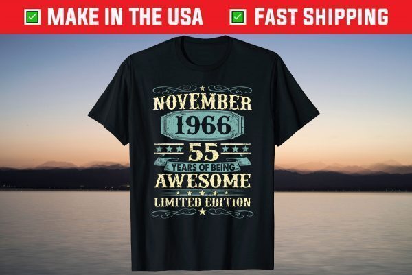 October 1966 55th Birthday 55 Year Old T-Shirt