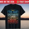 October 1969 Man Myth Legend 52th Birthday 52 Years Old Tee Shirt