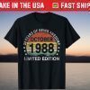 October 1988 Limited Edition 33rd Birthday 33 Years Old Shirt
