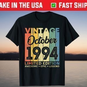 October 1994 27th Birthday 27 Years Old T-Shirt