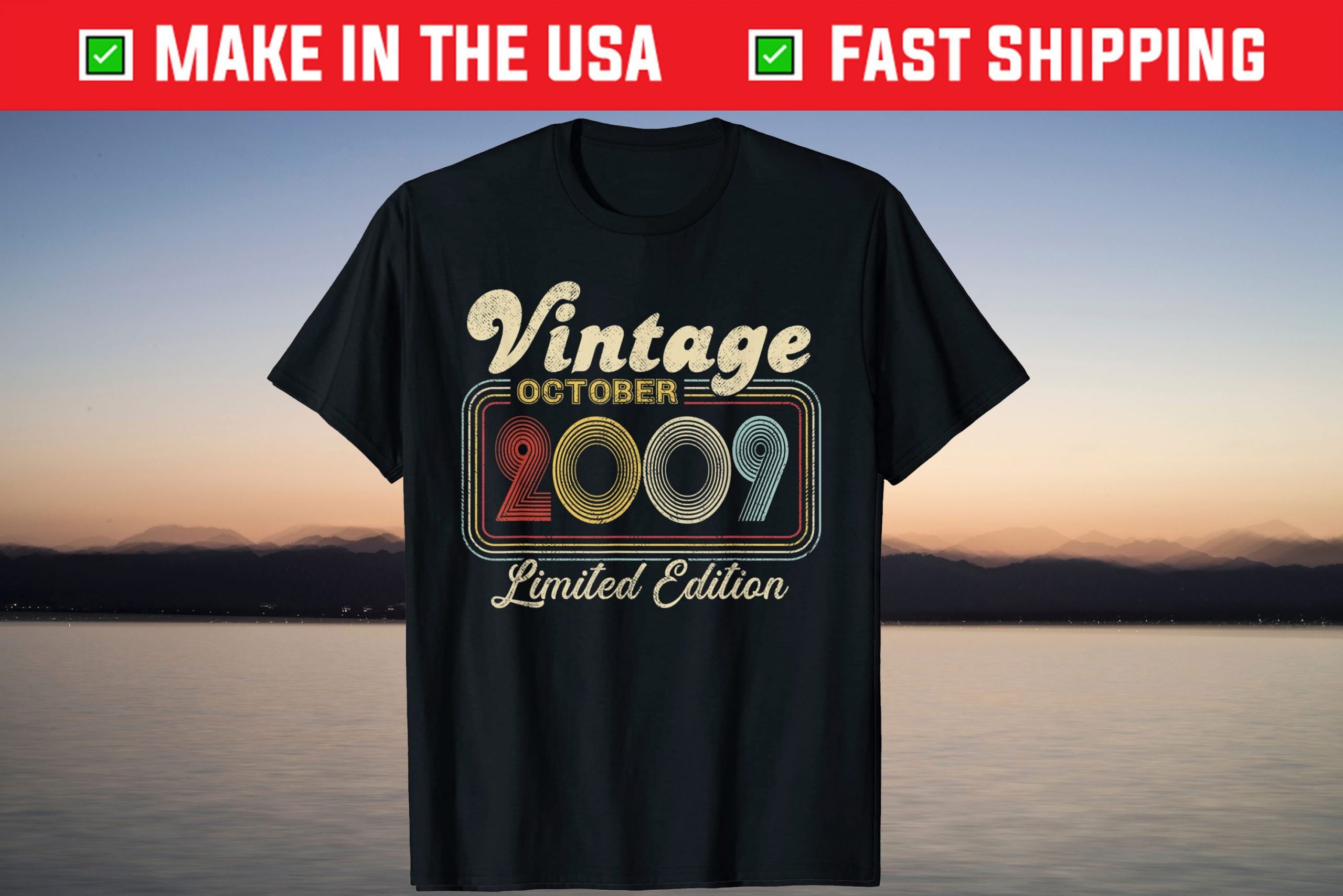October 2009 Limited Edition 12th Birthday 12 Year Old T-Shirt October 2009 Limited Edition 12th Birthday 12 Year Old T-Shirt