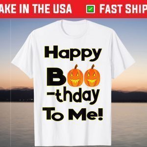 October Halloween Birthday Pumpkin Boo Birthday T-Shirt