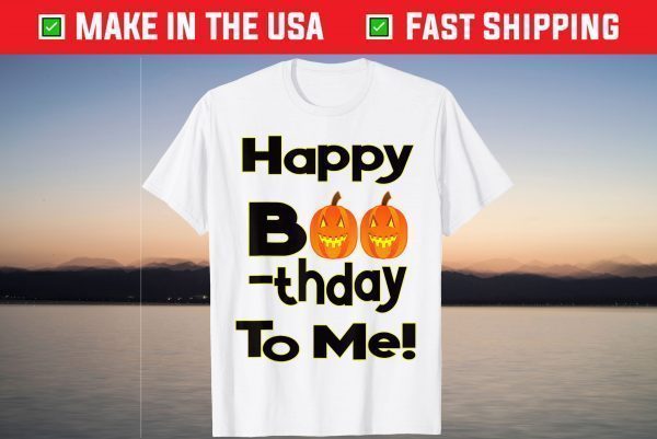 October Halloween Birthday Pumpkin Boo Birthday T-Shirt