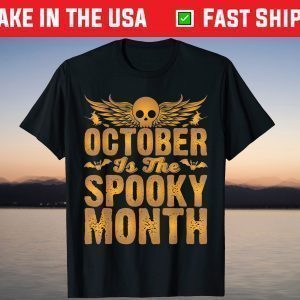 October Is The Spooky Month Halloween T-Shirt