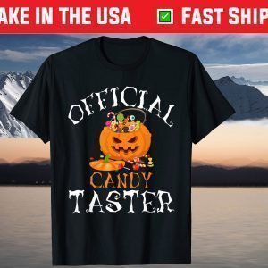 Official Candy Taster Halloween Cute Candy Lover Pumpkin T-Shirt