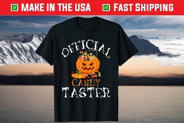 Official Candy Taster Halloween Cute Candy Lover Pumpkin T-Shirt