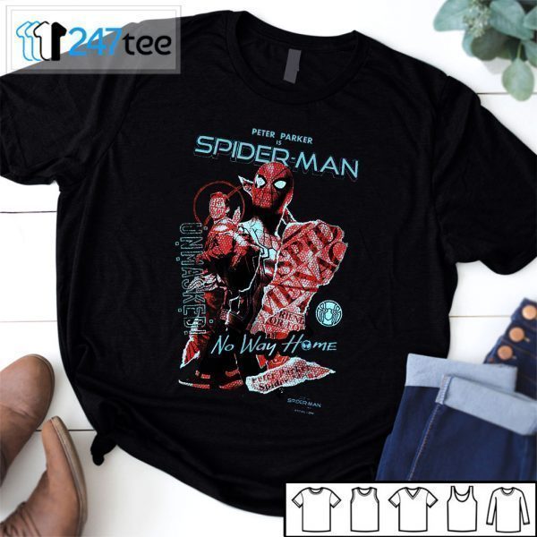 Peter Parker Is Spider Man No Way Home Unmasked Tee Shirt
